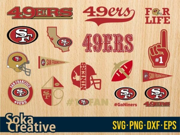 San Francisco 49ers svg bundle logo sf