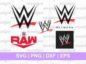 WWE Logo SVG Cut File Bundle