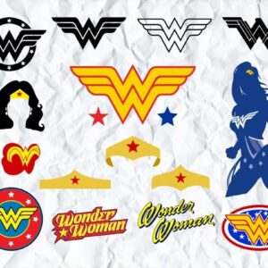 Wonder Woman SVG Bundle logo symbol cricut