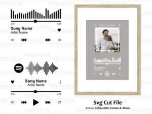 audio button music player svg cut file audio wave