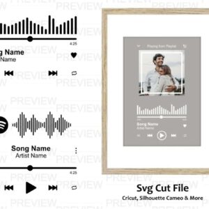 audio button music player svg cut file audio wave