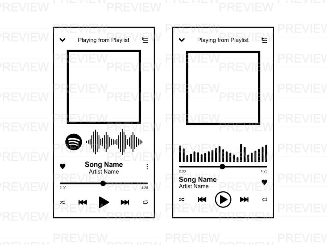 Spotify Glass Svg Digital instnat Download Music Player PNG Spotify svg Spotify glass template Glass Player Svg Music Player SVG