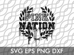 pink nation drip svg cut file