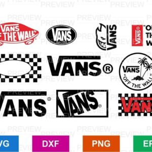 vans logo svg cut file bundle cricut silhouette cameo