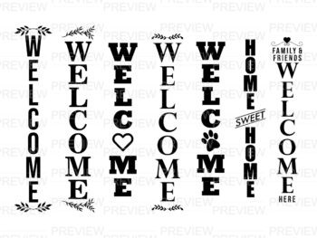 Free Free 180 Welcome To Our Home Svg Vertical SVG PNG EPS DXF File