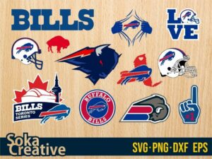 Buffalo Bills SVG Bundle cricut logo