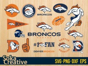 Design Logo Denver Broncos SVG Bundle