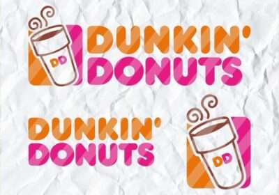 Dunkin Donuts SVG Logo Cup Bottle