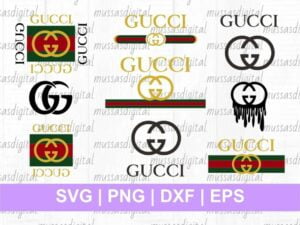 Gucci logo SVG cricut