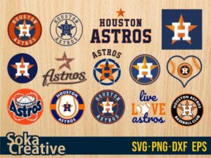 Houston Astros SVG bundle cricut layered