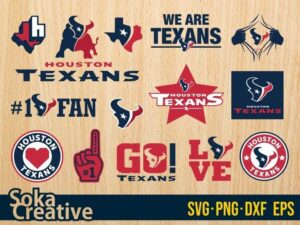 Houston Texans SVG Cut Files Bundle