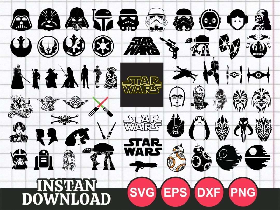 Star Wars Bundle SVG - SvgForCrafters