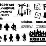 Roblox svg bundle cricut font logo