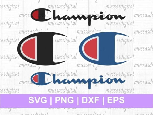 champion logo svg cut files cricut