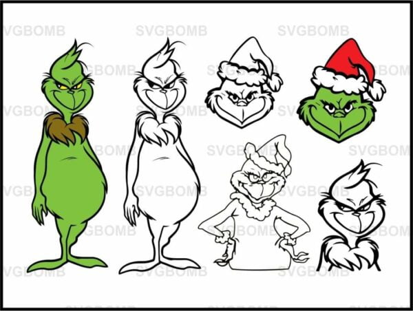 Grinch SVG Bundle | High Quality | Vectorency
