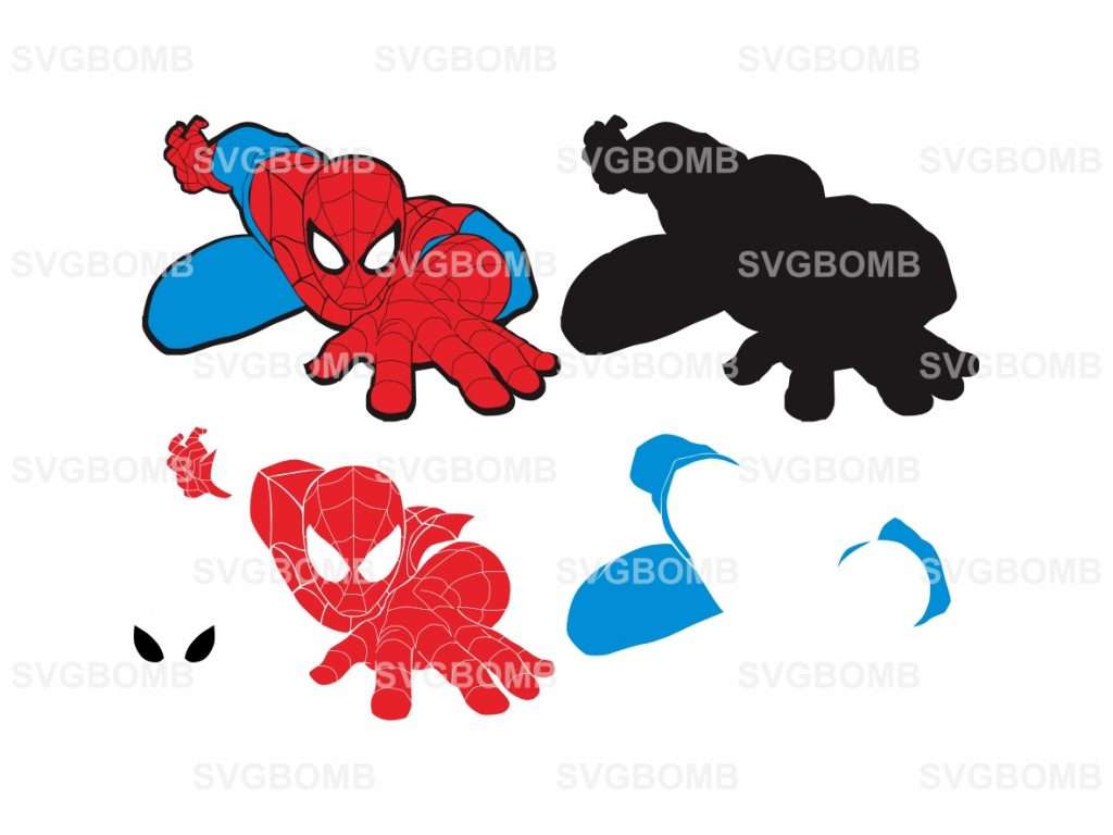Spiderman SVG Layered | Vectorency