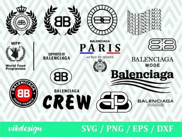Balenciaga Tiled Pattern Inspired Logo Vector Design Print And Cut  Hi-Quality Vector Files Bundle Ai, Svg, JPG, PNG, Eps, Cricut Ready