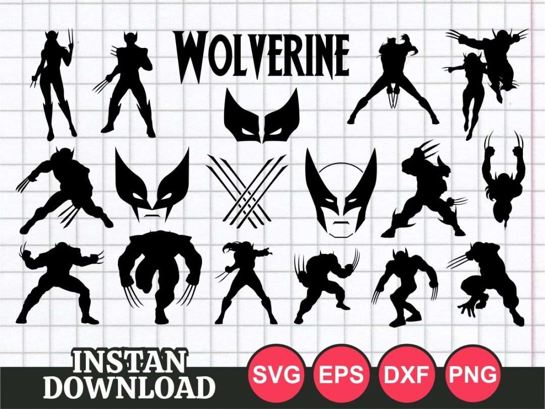 Download X Men Wolverine Svg Bundle Vectorency