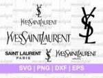 ysl logo Saint Laurent svg bundle
