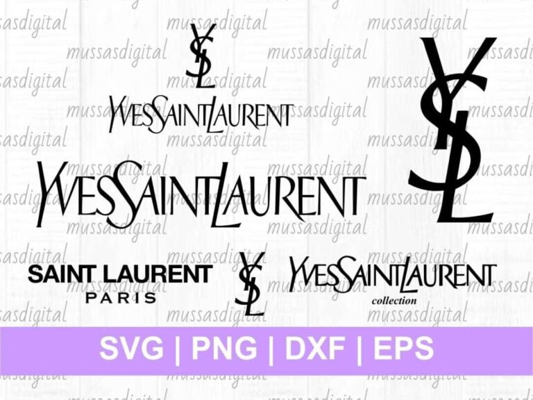 YSL Logo Drip SVG | Vectorency
