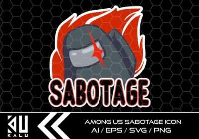 AU Sabotage icon Mesa de trabajo 1 scaled Vectorency Among Us Vector - Sabotage Icon
