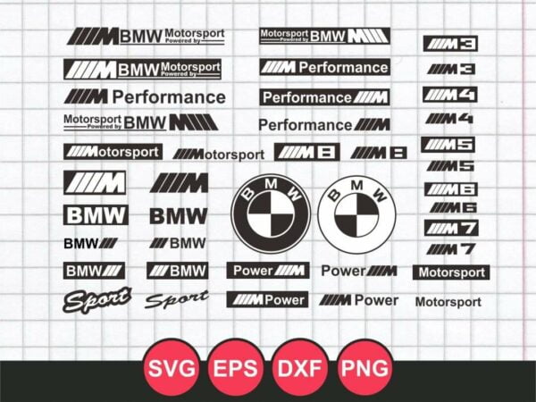 BMW SVG Bundle Vectorency BMW SVG Cut Files Bundle