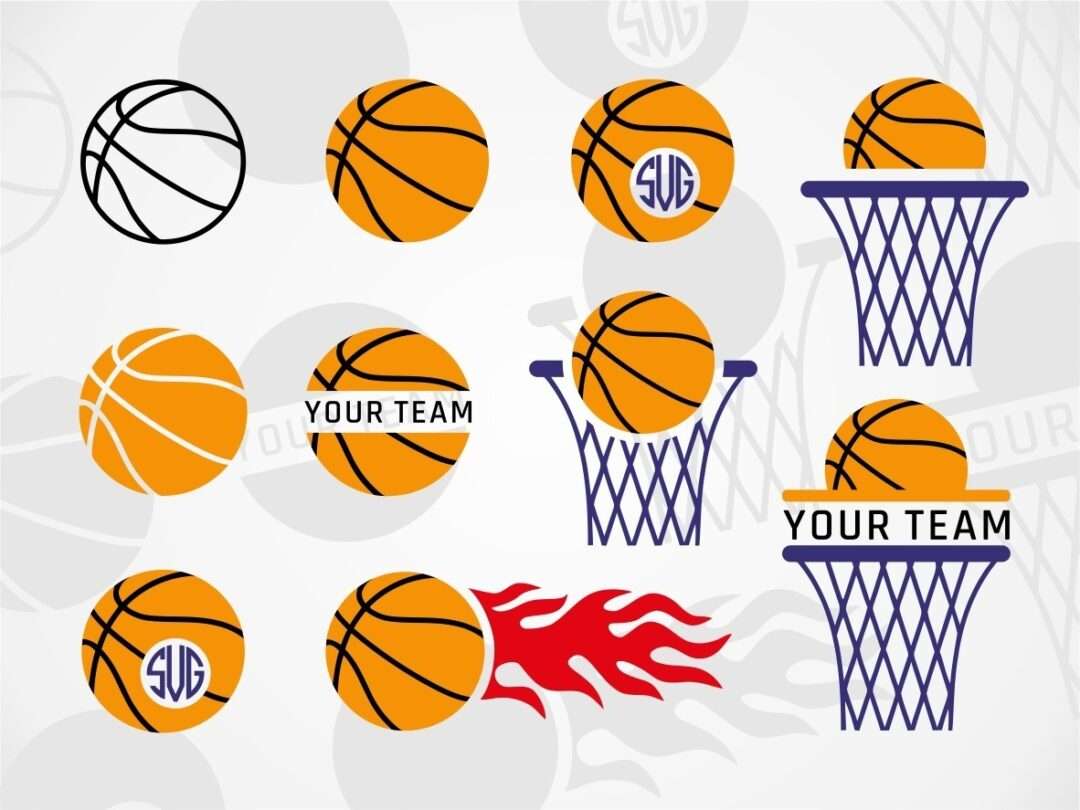 Download Basketball Monogram Svg Bundle Vectorency