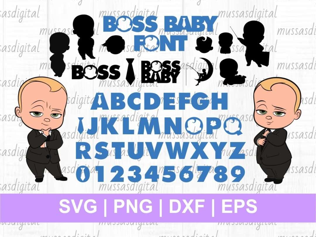 Download Boss Baby Font Svg Bundle Vectorency