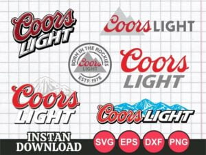 Coors Light SVG cut file