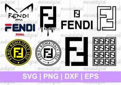 Fendi Logo SVG Bundle Cut File