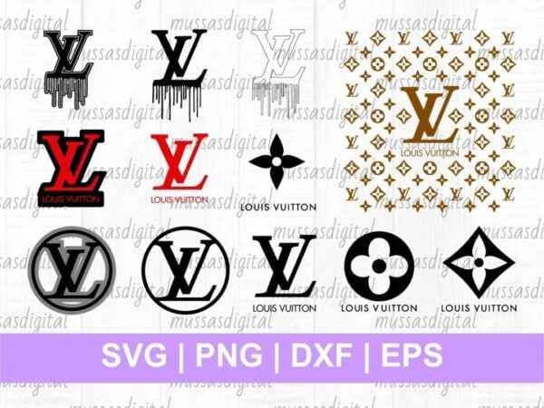 Louis Vuitton SVG Cut File Vectorency Louis Vuitton SVG Cut File Drip Pattern