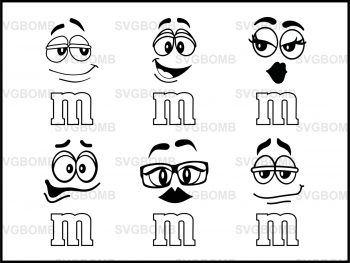 Download M M Faces Svg Vectorency