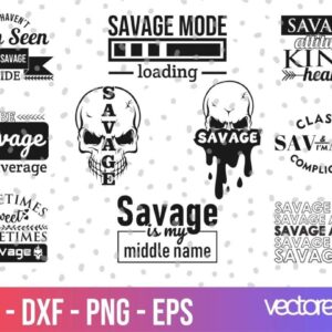 SAVAGE SVG BUNDLE