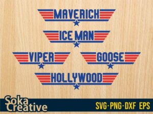 Top Gun SVG cricut cut file eps png dxf