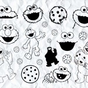 cookie monster svg bundle