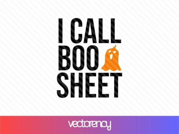 free halloween svg cut file i call boo sheet Vectorency I Call Boo Sheet