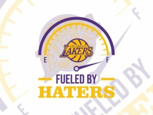 Los Angeles lakers fueled by haters svg cricut