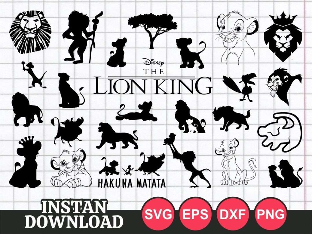 Lion King SVG Bundle Cut File