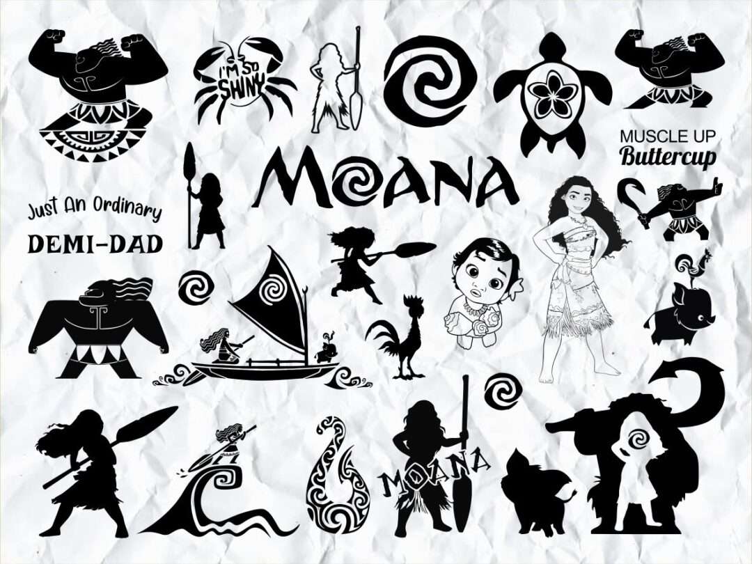 Free Free 148 Silhouette Baby Moana Svg Free SVG PNG EPS DXF File