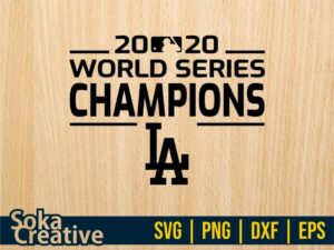 2020 World Series Champions LA Dodgers SVG Cricut File