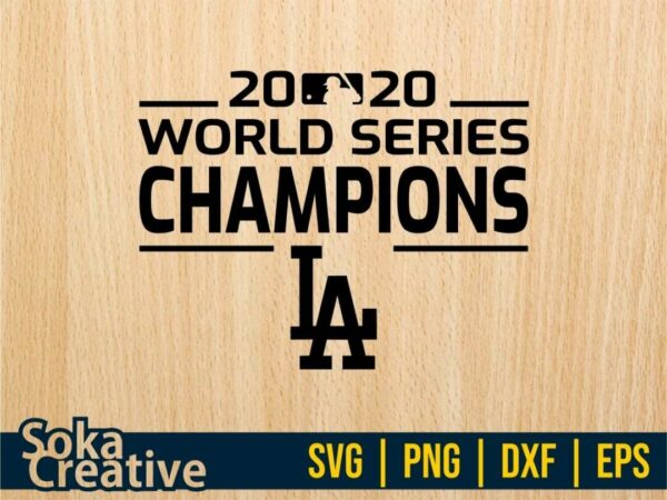 2020 World Series Champions LA Dodgers SVG Cricut File