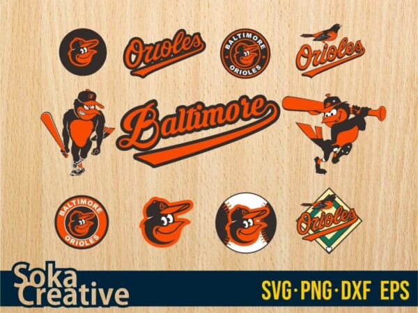 Baltimore Orioles SVG Vectorency Baltimore Orioles SVG Bundle