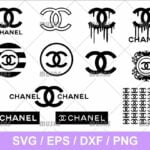 Chanel Drip SVG Logo Dripping painting Cricut