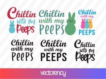 Download Chillin Peeps With My Peeps Svg Vectorency