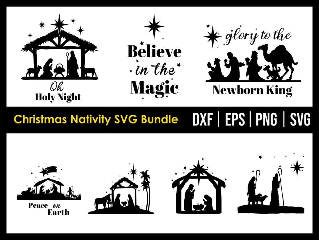Download Christmas Nativity Svg Bundle Vectorency