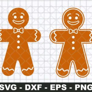 Christmas gingerbread svg clipart for Cricut