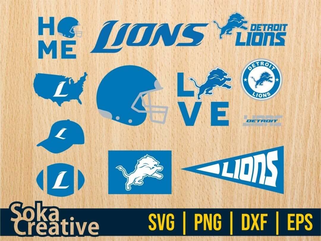 50+ Detroit Lions Football Svg Bundle - free svg files for cricut