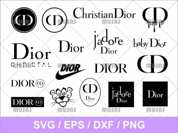 Dior SVG Bundle Vectorency Dior SVG Bundle