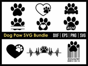 Dog Paw SVG Bundle Vectorency Amazing April Sale 2021