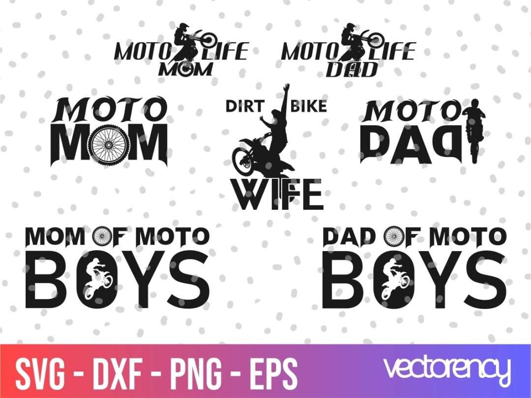 Download Family Dad Mom Motocross Svg Vectorency